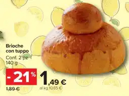 Carrefour Brioche con tuppo offerta