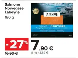Carrefour Salmone Norvegese Labeyrie offerta