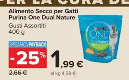 Carrefour Alimento Secco per Gatti Purina One Dual Nature offerta