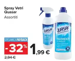 Carrefour Spray Vetri Quasar offerta