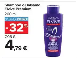 Carrefour Shampoo o Balsamo Elvive Premium offerta