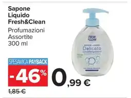 Carrefour Sapone Liquido Fresh & Clean offerta