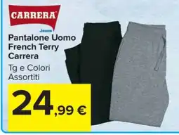 Carrefour Pantalone Uomo French Terry Carrera offerta