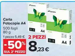 Carrefour Carta Fotocopie A4 offerta