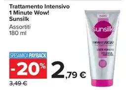Carrefour Trattamento Intensivo 1 Minute Wow! Sunsilk offerta