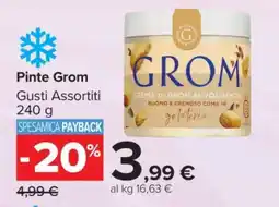 Carrefour Pinte Grom offerta