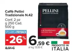 Carrefour Caffè Pellini Tradizionale N.42 offerta