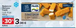 Carrefour Bastoncini Merluzzo Frosta offerta
