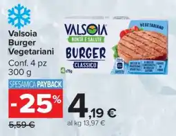 Carrefour Valsoia Burger Vegetariani offerta