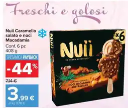 Carrefour Nuii Caramello Salato e Noci Macadamia offerta