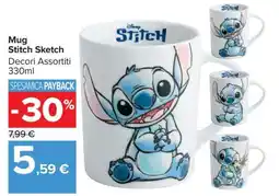 Carrefour Mug Stitch Sketch offerta