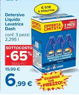 Carrefour DETERSIVO LIQUIDO LAVATRICE DASH offerta