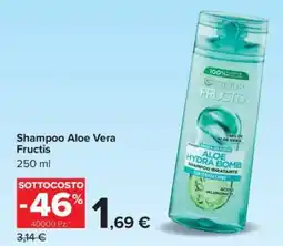 Carrefour Shampoo Aloe Vera Fructis offerta