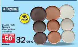 Carrefour Servizio piatti Tognana linea Megeve offerta