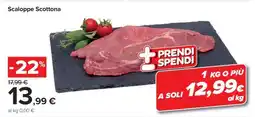 Carrefour Scaloppe Scottona offerta