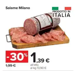 Carrefour Salame Milano offerta