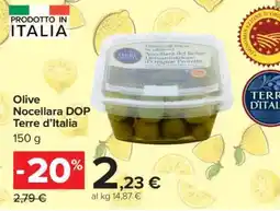 Carrefour Olive Nocellara DOP Terre D’Italia offerta