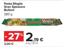 Carrefour Pasta Sfoglia Gran Spessore Buitoni offerta