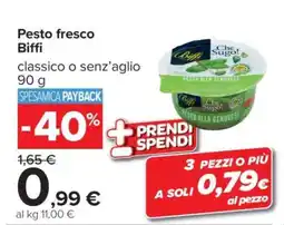 Carrefour Pesto Fresco Biffi offerta