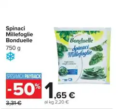 Carrefour Spinaci Millefoglie Bonduelle offerta