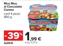 Carrefour Muu Muu al Cioccolato Cameo offerta