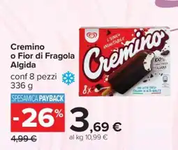 Carrefour Cremino o Fior di Fragola Algida offerta