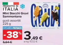 Carrefour Mini Stecchi Gruvi Sammontana offerta