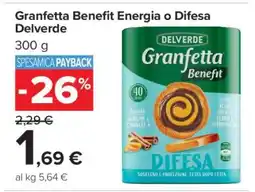 Carrefour Granfetta Benefit Energia o Difesa Delverde offerta