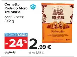 Carrefour Cornetto Rodrigo Moro Tre Marie offerta