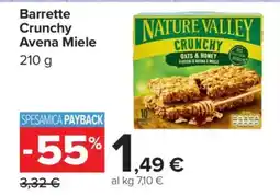 Carrefour Barrette Crunchy Avena Miele offerta