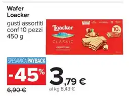 Carrefour Wafer Loacker offerta