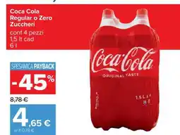 Carrefour Coca Cola Regular o Zero Zuccheri offerta