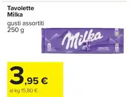 Carrefour Tavolette Milka offerta