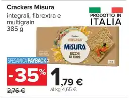 Carrefour CRACKERS MISURA offerta
