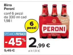 Carrefour Birra Peroni offerta