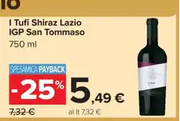 Carrefour I Tufi Shiraz Lazio IGP San Tommaso offerta