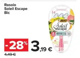 Carrefour Rasoio Soleil Escape Bic offerta