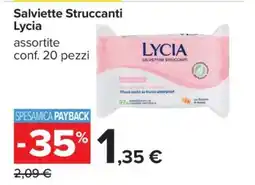 Carrefour SALVIETTE STRUCCANTI LYCIA offerta
