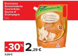 Carrefour ECORICARICA AMMORBIDENTE CONCENTRATO SPUMA DI SCIAMPAGNA offerta