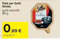Carrefour PATÈ PER GATTI SHEBA offerta