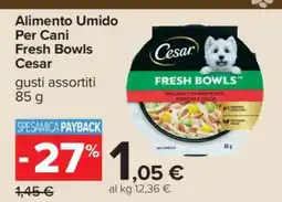 Carrefour Alimento Umido Per Cani Fresh Bowls Cesar offerta
