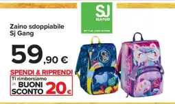 Carrefour Zaino sdoppiabile Sj Gang offerta