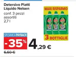 Carrefour Detersivo Piatti Liquido Nelsen offerta