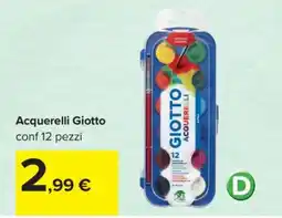 Carrefour ACQUERELLI GIOTTO offerta