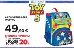 Carrefour Zaino Sdoppiabile Toystory offerta