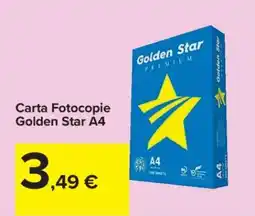 Carrefour Carta Fotocopie Golden Star A4 offerta