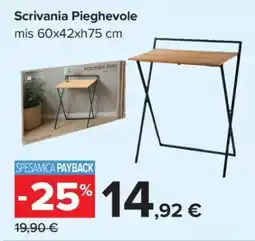 Carrefour Scrivania Pieghevole offerta