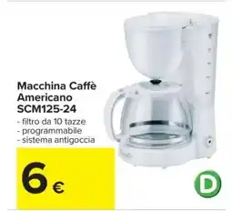 Carrefour Macchina Caffè Americano SCM125-24 offerta