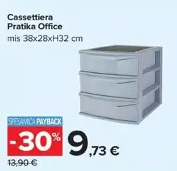 Carrefour Cassettiera Pratika Office offerta