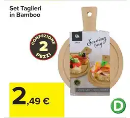 Carrefour Set Taglieri in Bamboo offerta
